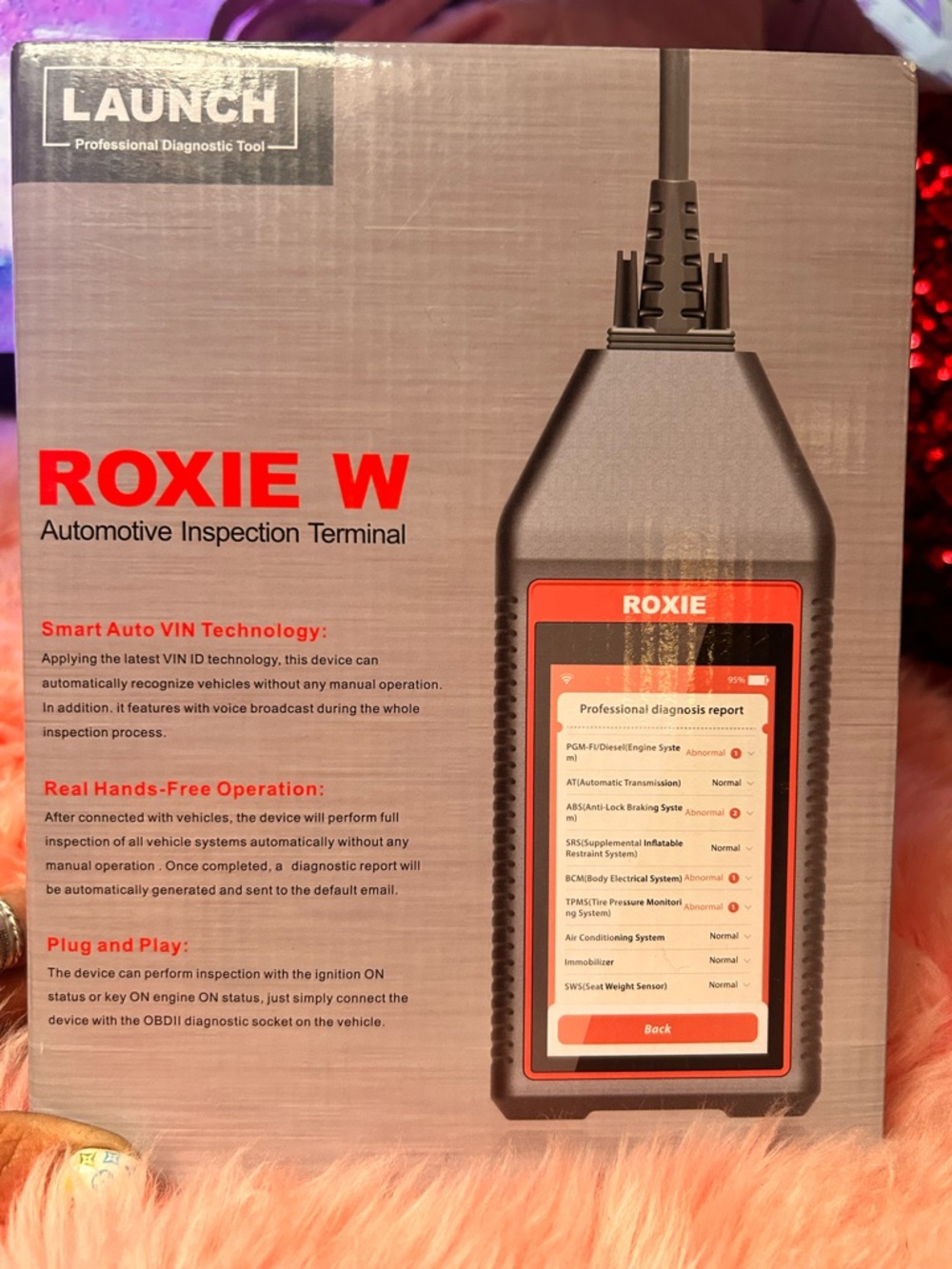 Roxie W Automotive Inspection Terminal - Red